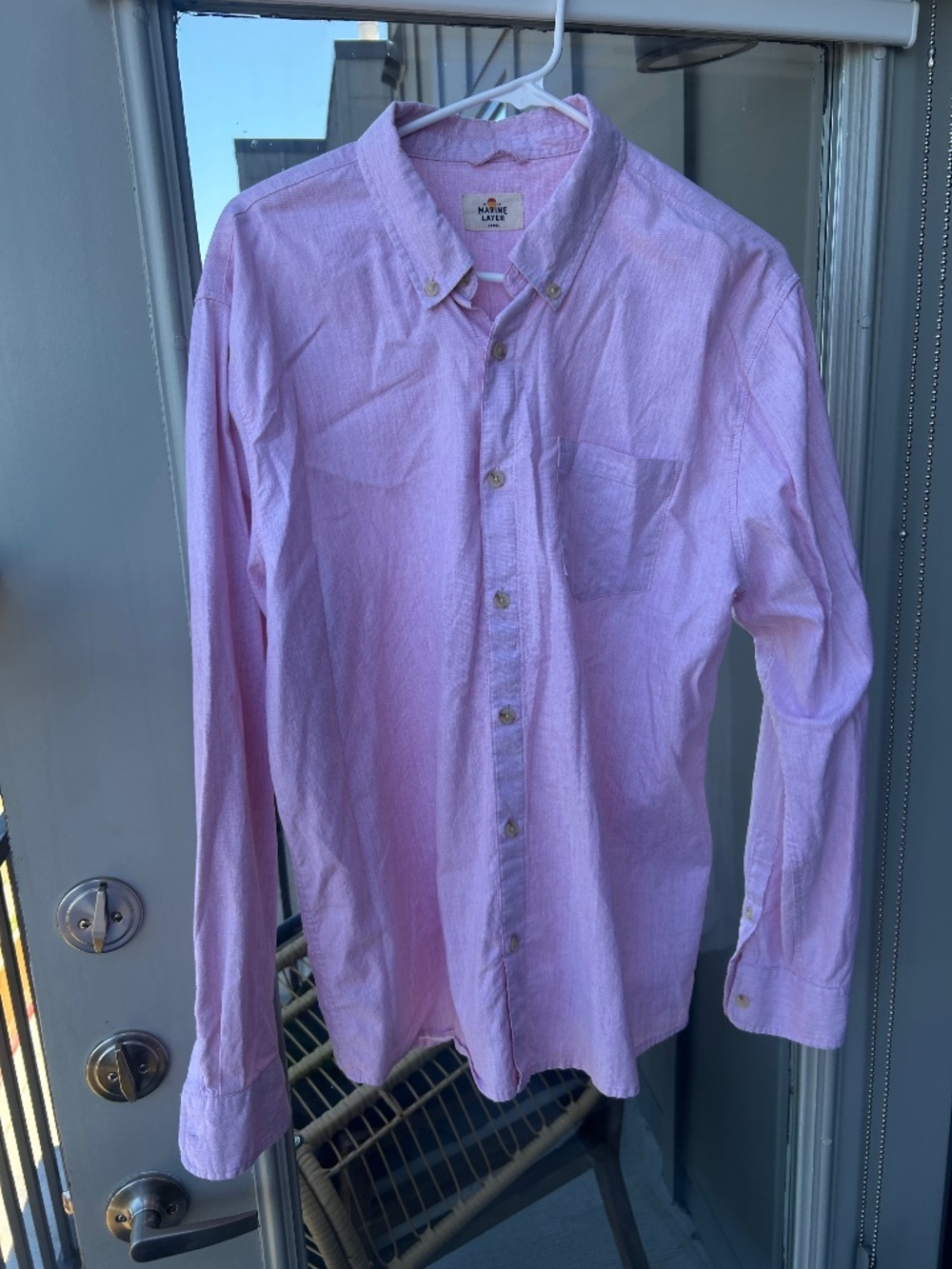 Marine Layer Light Pink Button Down
